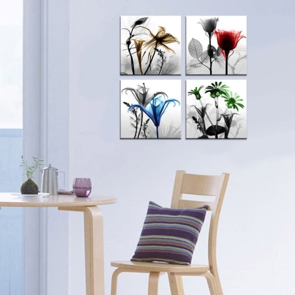 8 12"x12" Floral Pictures - Picture 4 of 14